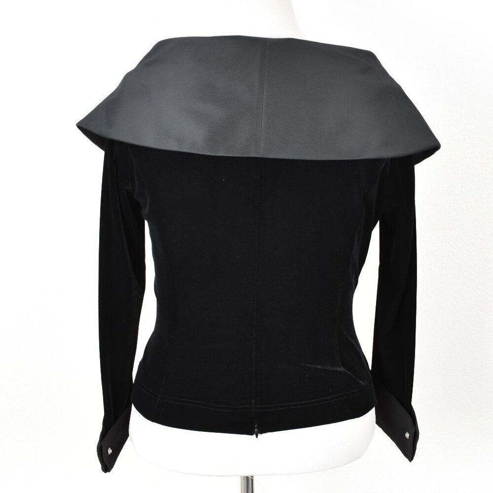 Tadashi Collection Velvet Collared Wrap Formal Evening Top - XL - Picture 7 of 11